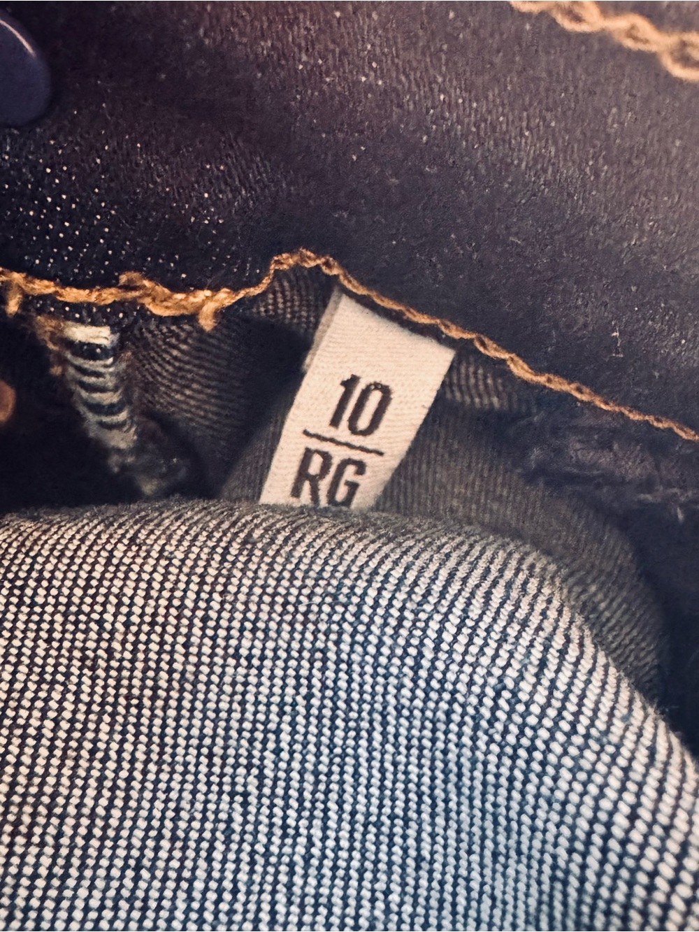 GAP Dark Denim Stretchy Straight Women's Jeans size 10 - Picture 6 of 7
